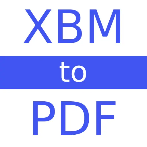 XBM to PDF