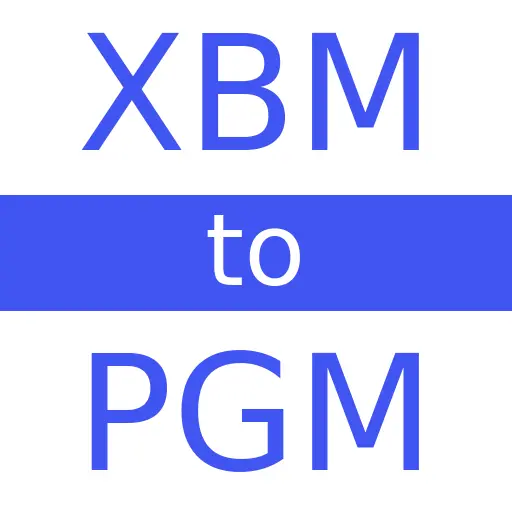 XBM to PGM