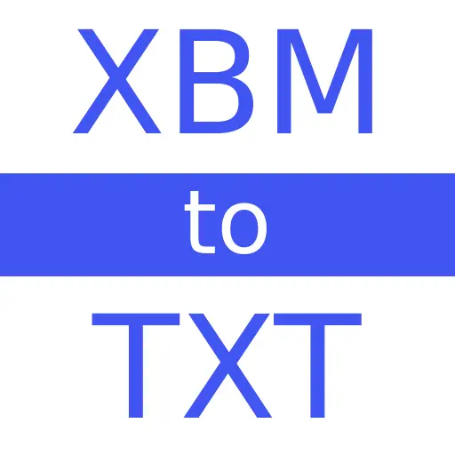 XBM to TXT