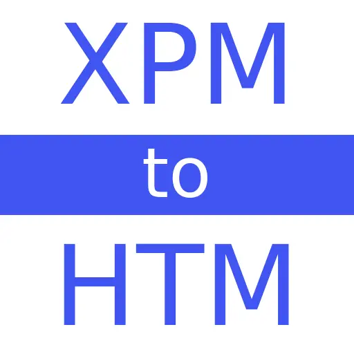 XPM to HTM