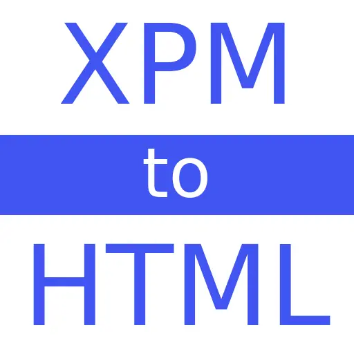 XPM to HTML