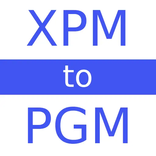 XPM to PGM