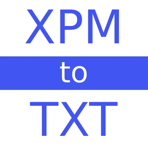 XPM to TXT