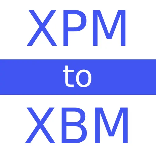 XPM to XBM