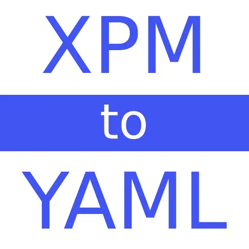 XPM to YAML